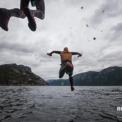 into the fjord