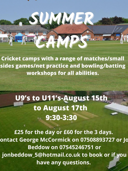 Tattenhall Online - - Cricket Summer Camp