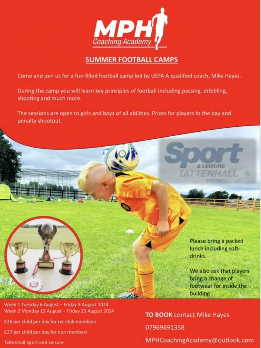 junior football summer camps 2024