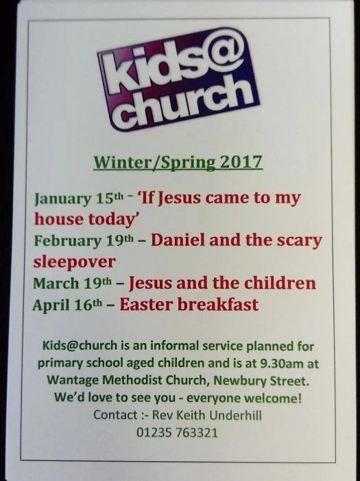 kidschurch programme