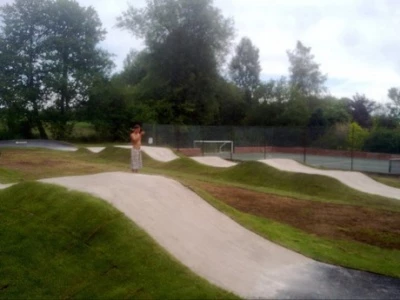 kinnerley bmx pump track side view