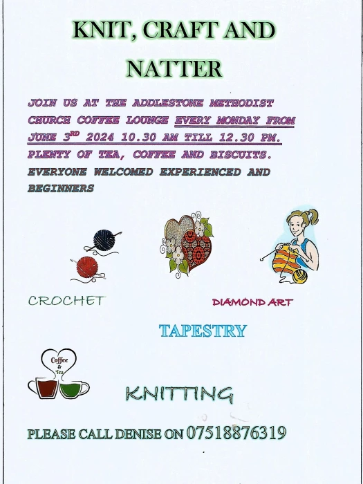 knit craft and natter  weekly