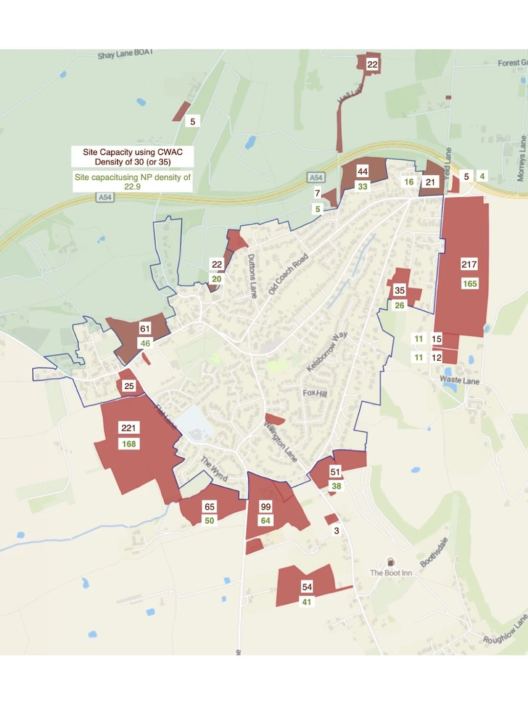 laa sites 2507 w density nums