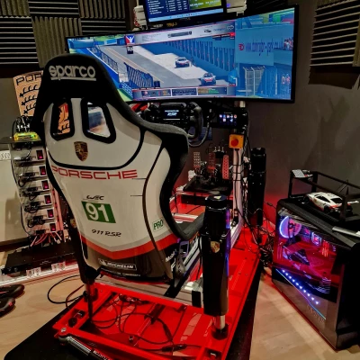 Racing Simulator  80/20 Racing Simulator Kit with optional add-on  components.