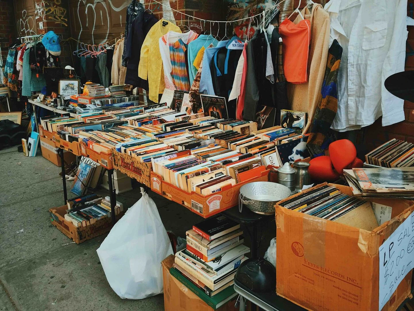 market stalls