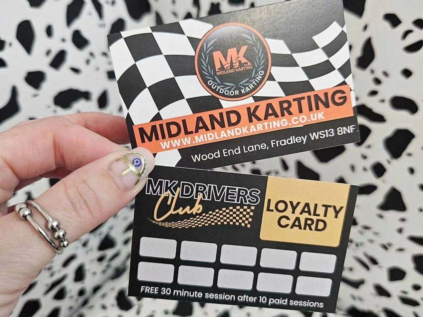 midland karting loyalty cards