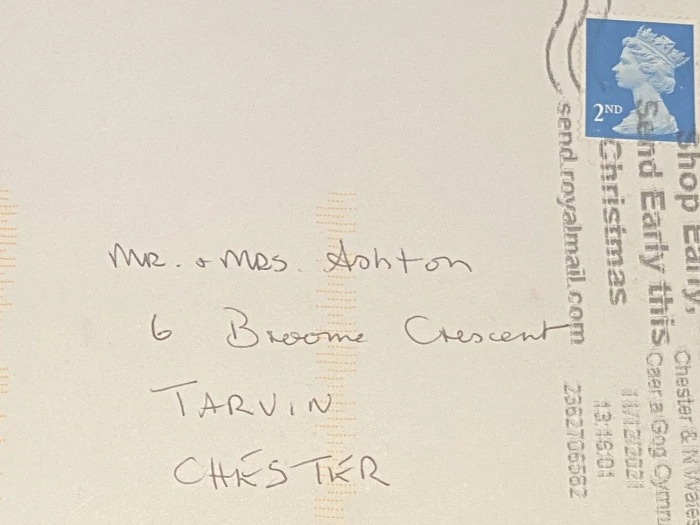 mystery christmas card