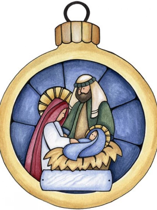 nativity bauble