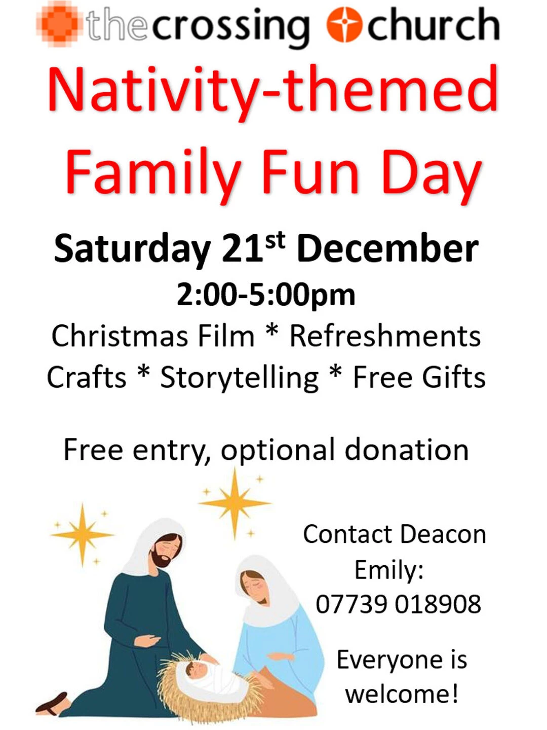 nativity fun day flyer