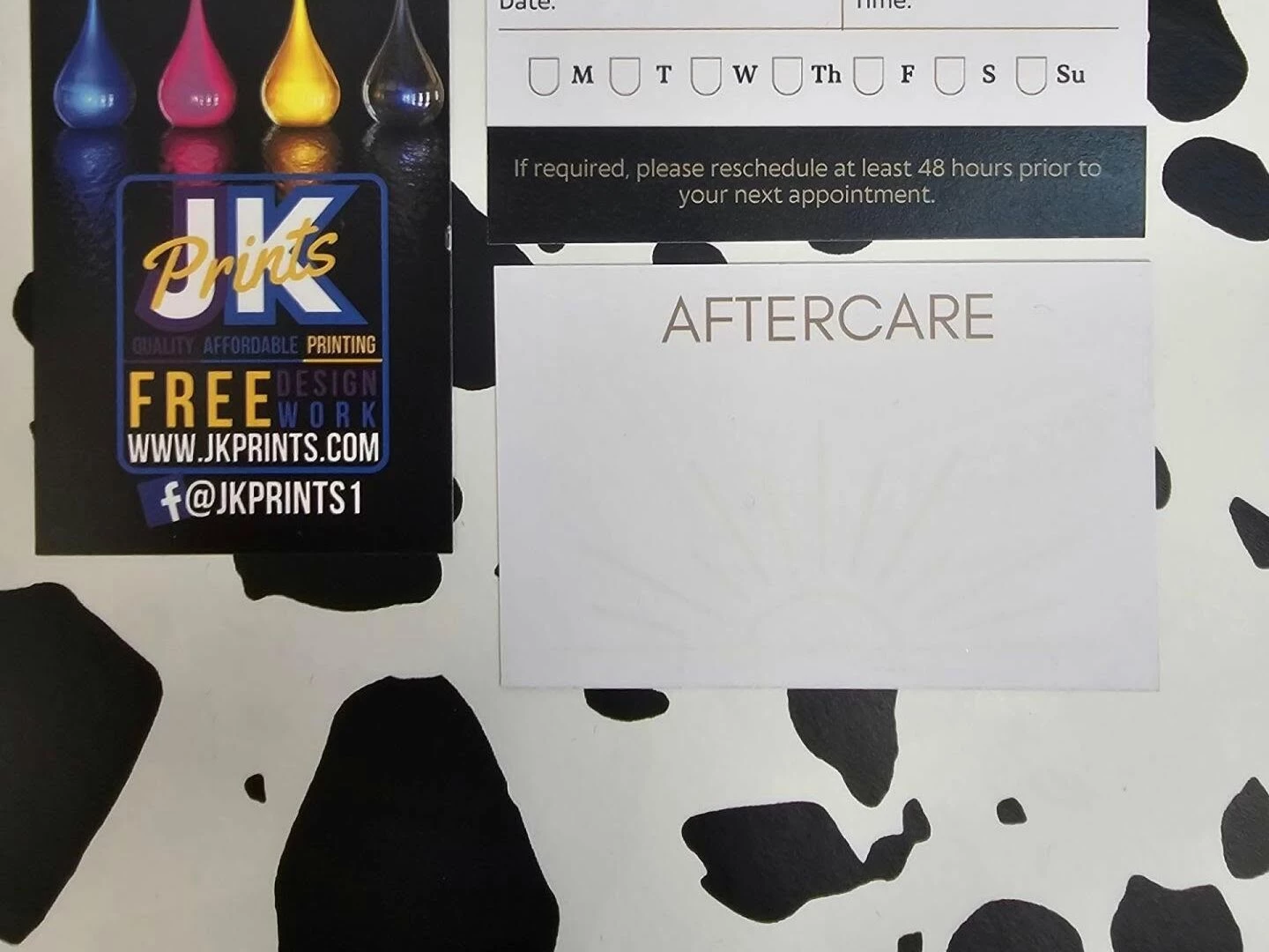 next appointment card