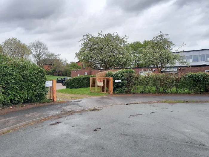 nhs vaccination centre  next door to the community centre