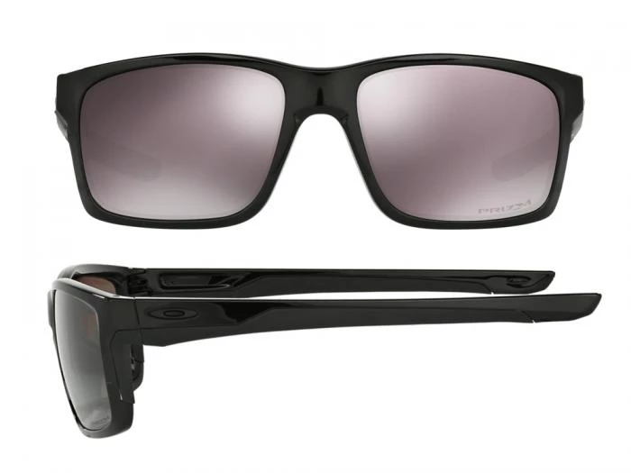 oakley mainlink in polished black with grey prizm daily polarised lenses oo926408