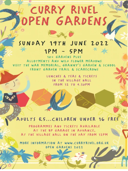 open gardens poster july 2022