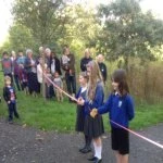 opening of woodland path