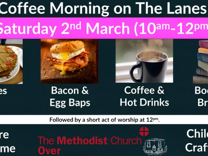 over coffee morning march