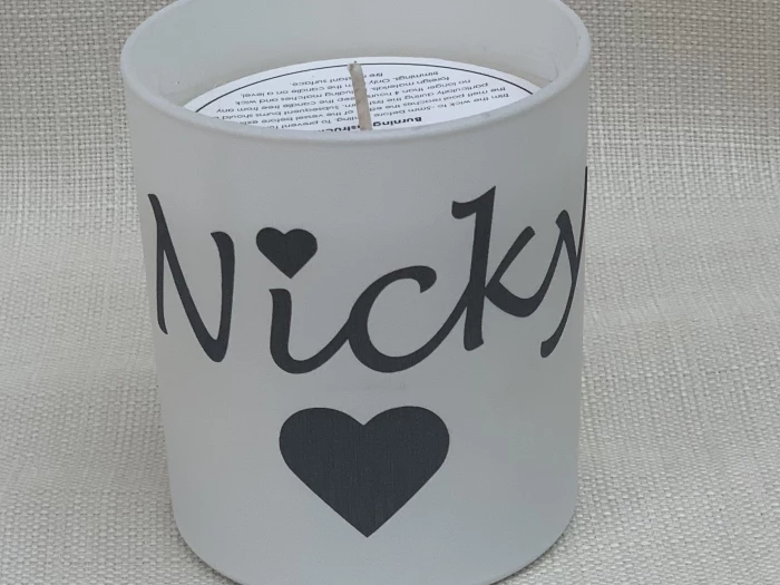 personalised candle