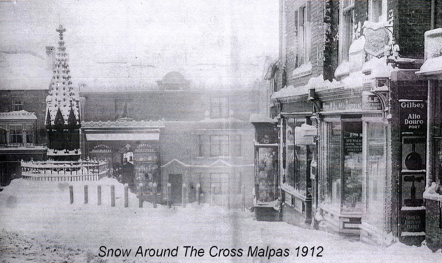 picture of malpas cross in 1912