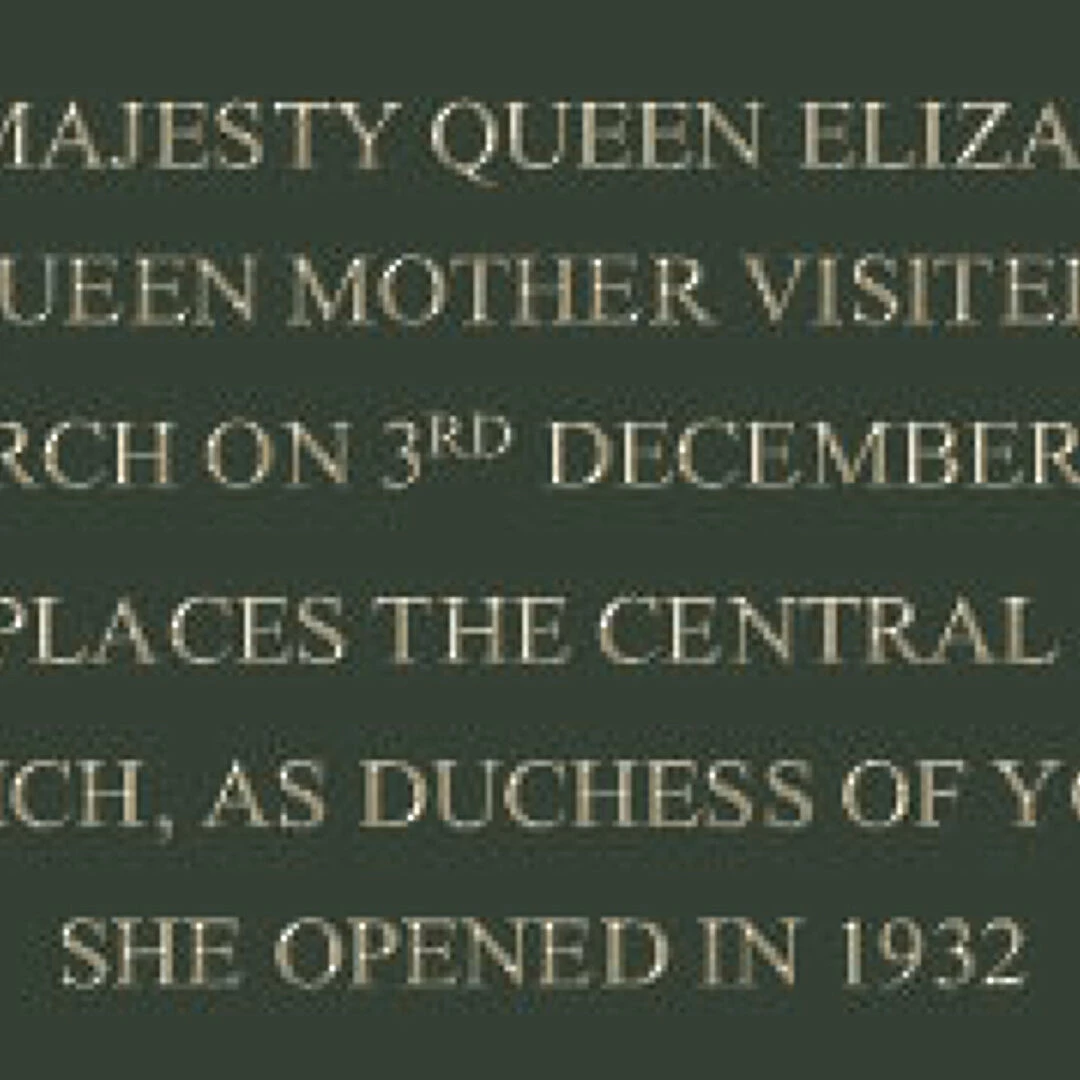 plaque commemorating queen mot