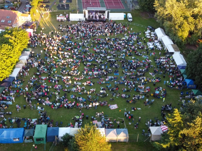publicity photo   aerial view of lasts years concert