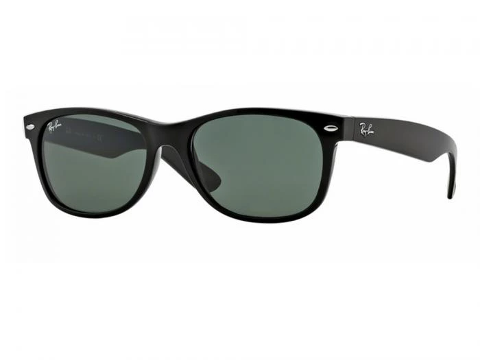 rb2132901tq rayban new wayfarer in black with crystal green lenses