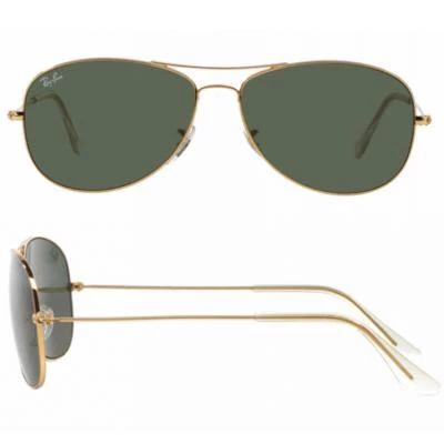 rb3362001shot2 rayban cockpit gold with crystal green lenses