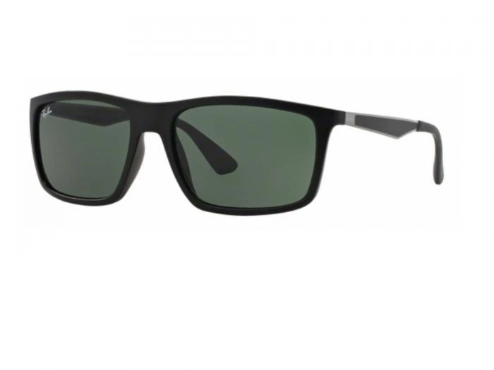 Ray-Ban RB4228 Sunglasses in Matte Black with Green Lenses