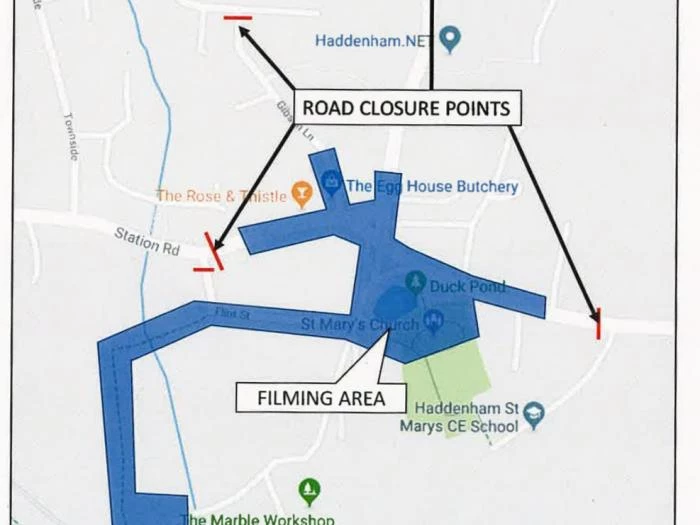 road closure for filming