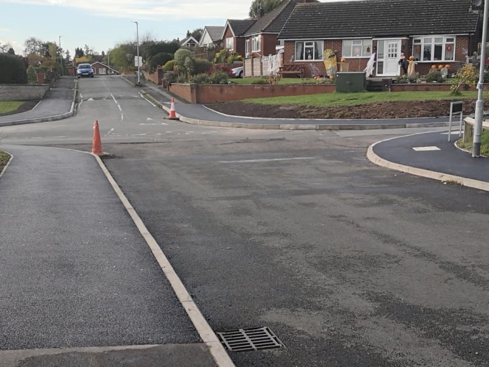 roadworks at hilary drive