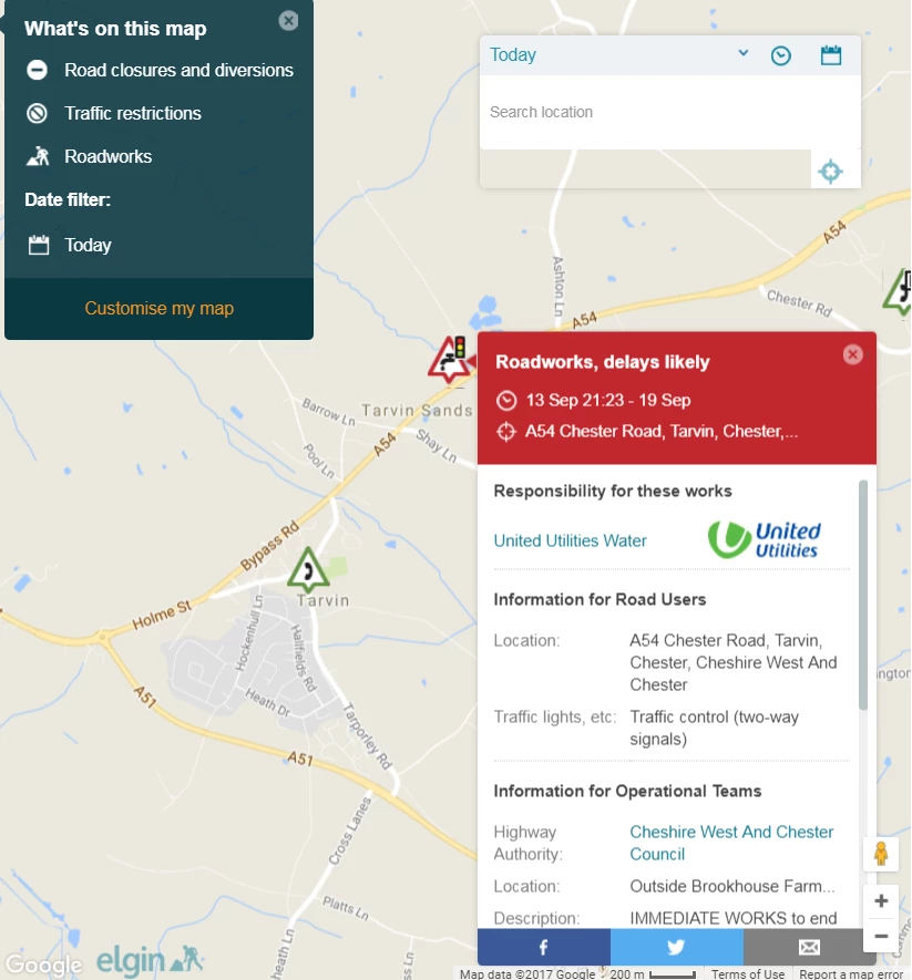 roadworks