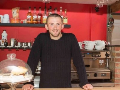 robbie at cafe cibo
