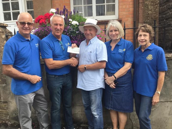 rotary defib cheque