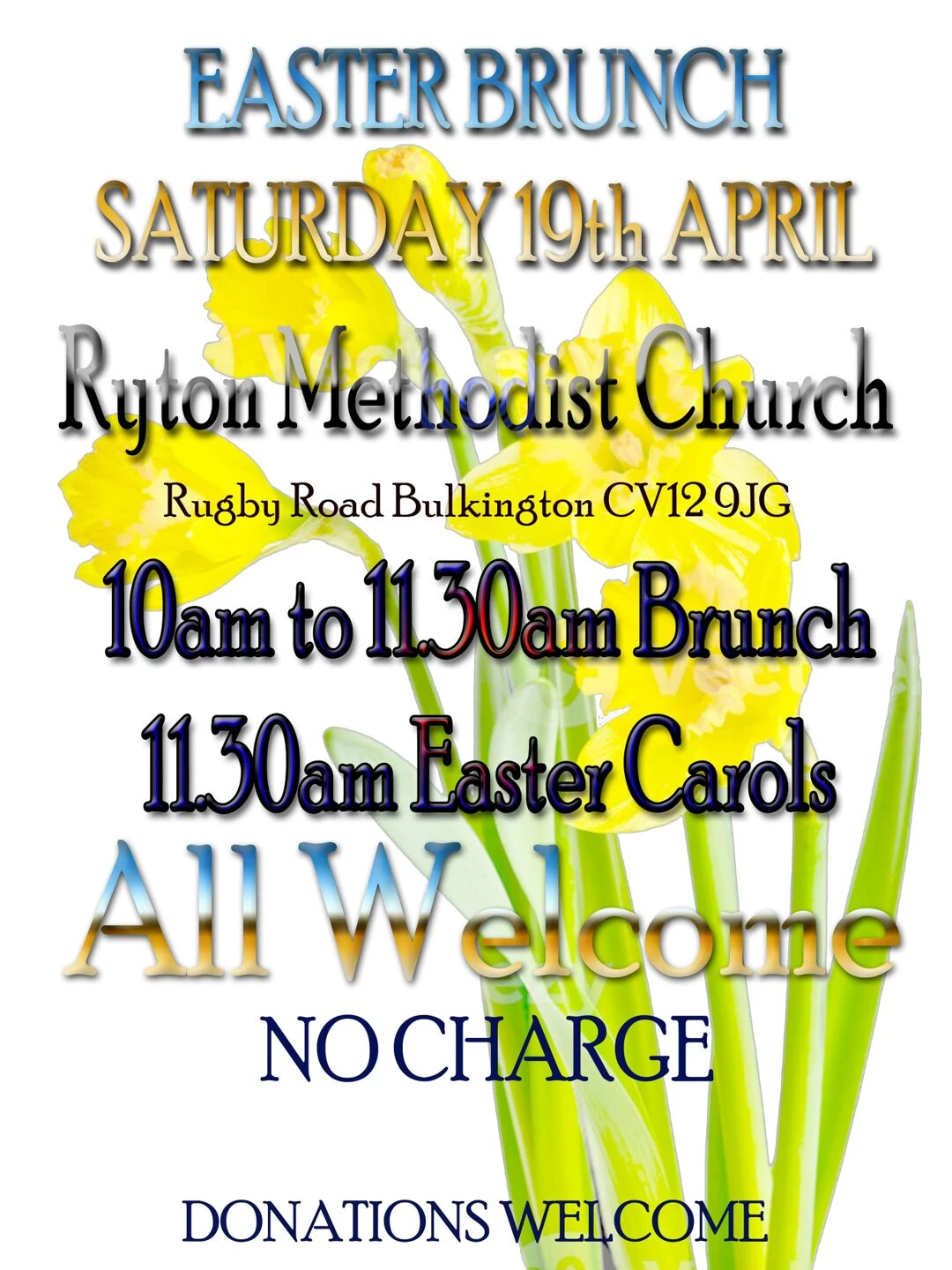 ryton easter saturday brunch