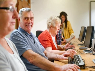 seniors in the library 01