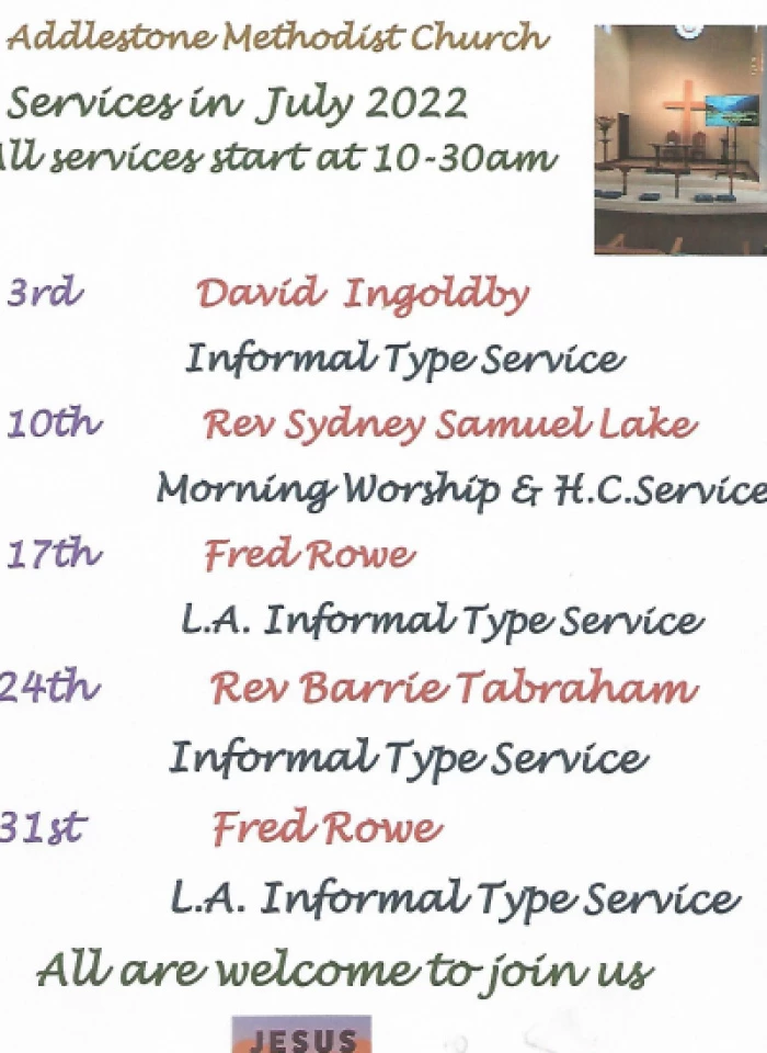 services in july 2022