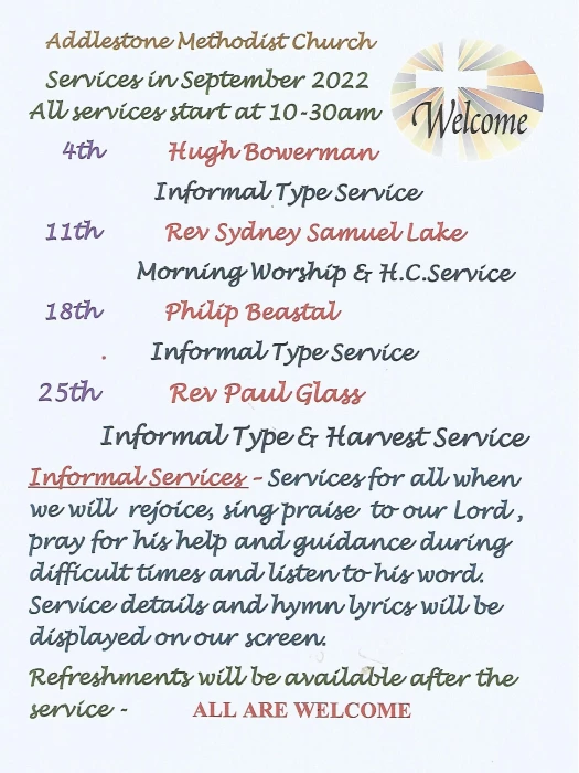 services in september 2022  informal note