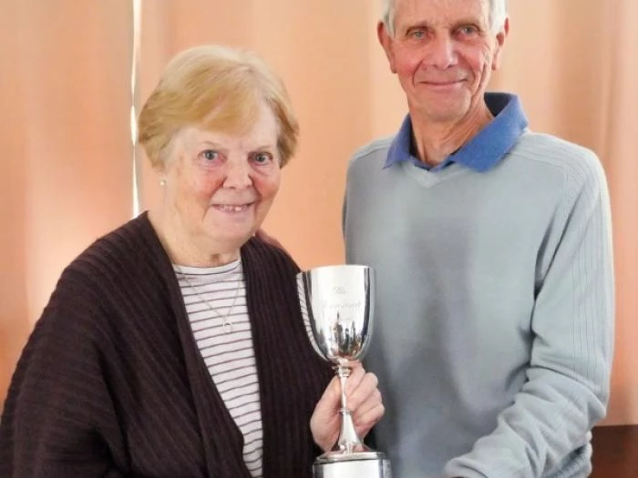 sheila  david with the townsend trophy