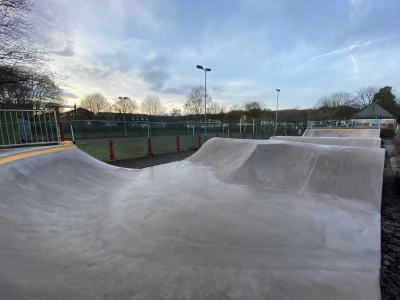 silverdale skatepark half pipe