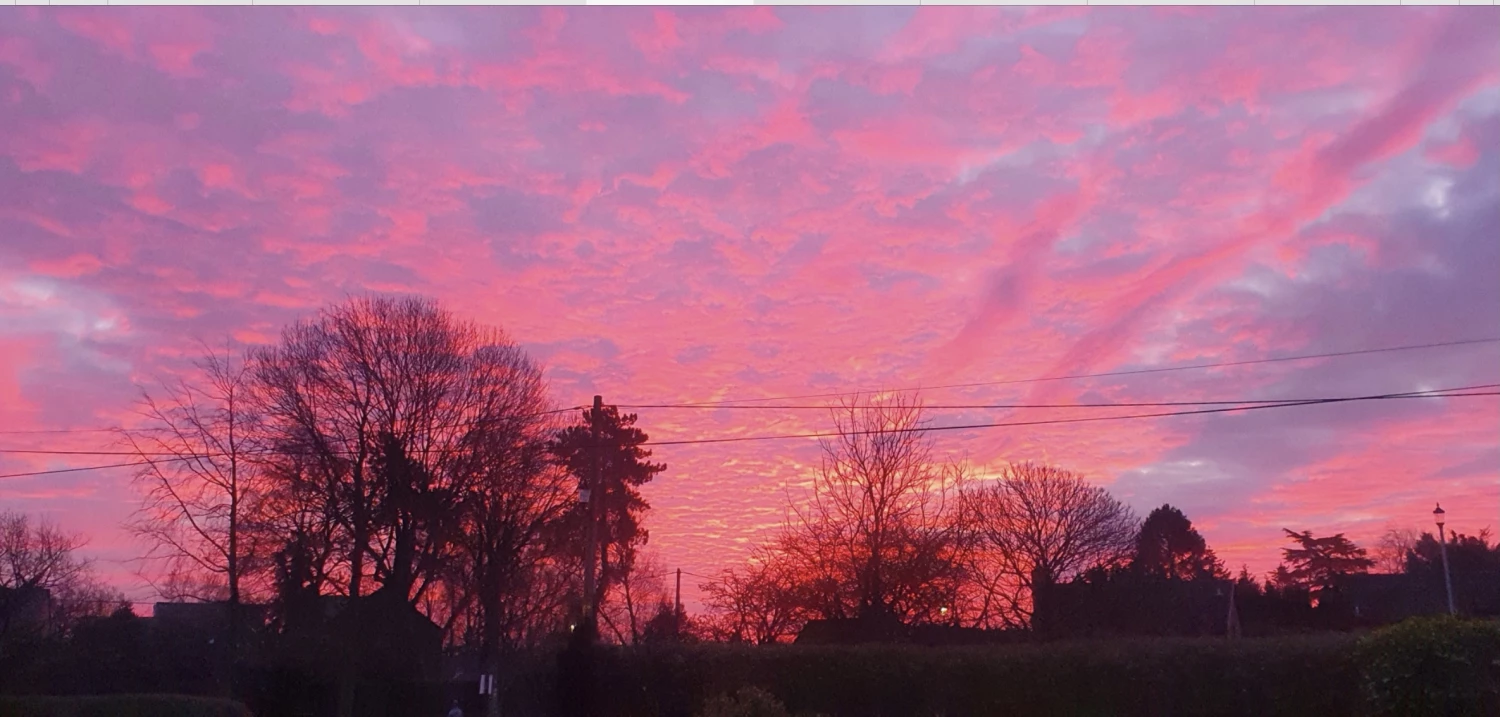 sky over audlem