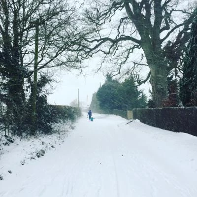 snow in curry rivel 1st march 2018 2 heal lane