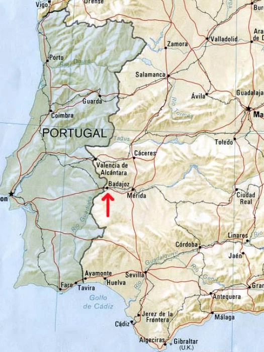 spanish map