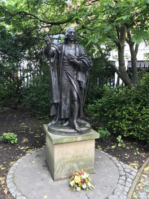 st pauls  john wesley statue