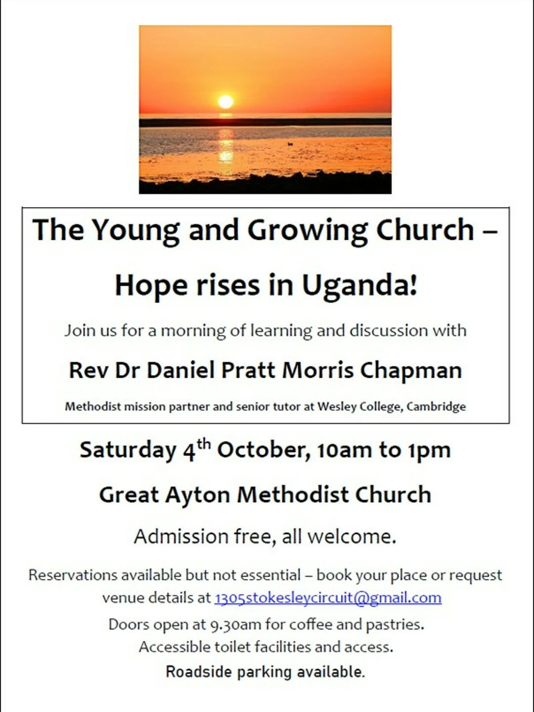 study day 2025  the young and growing church with