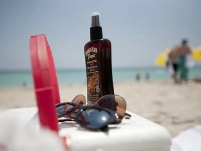 sun block on beach