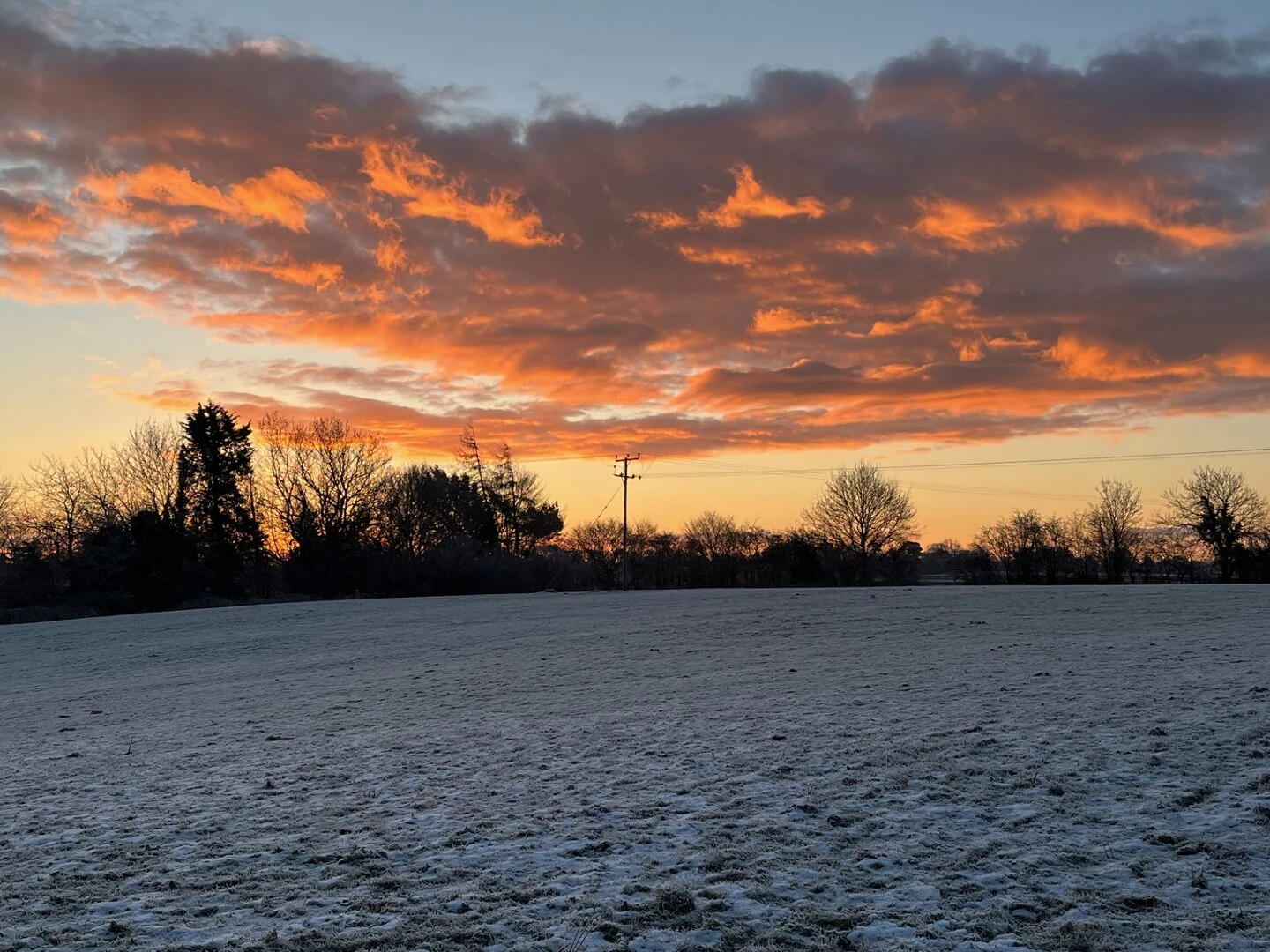 sunrise viewed from copthorne thursday 9 jan