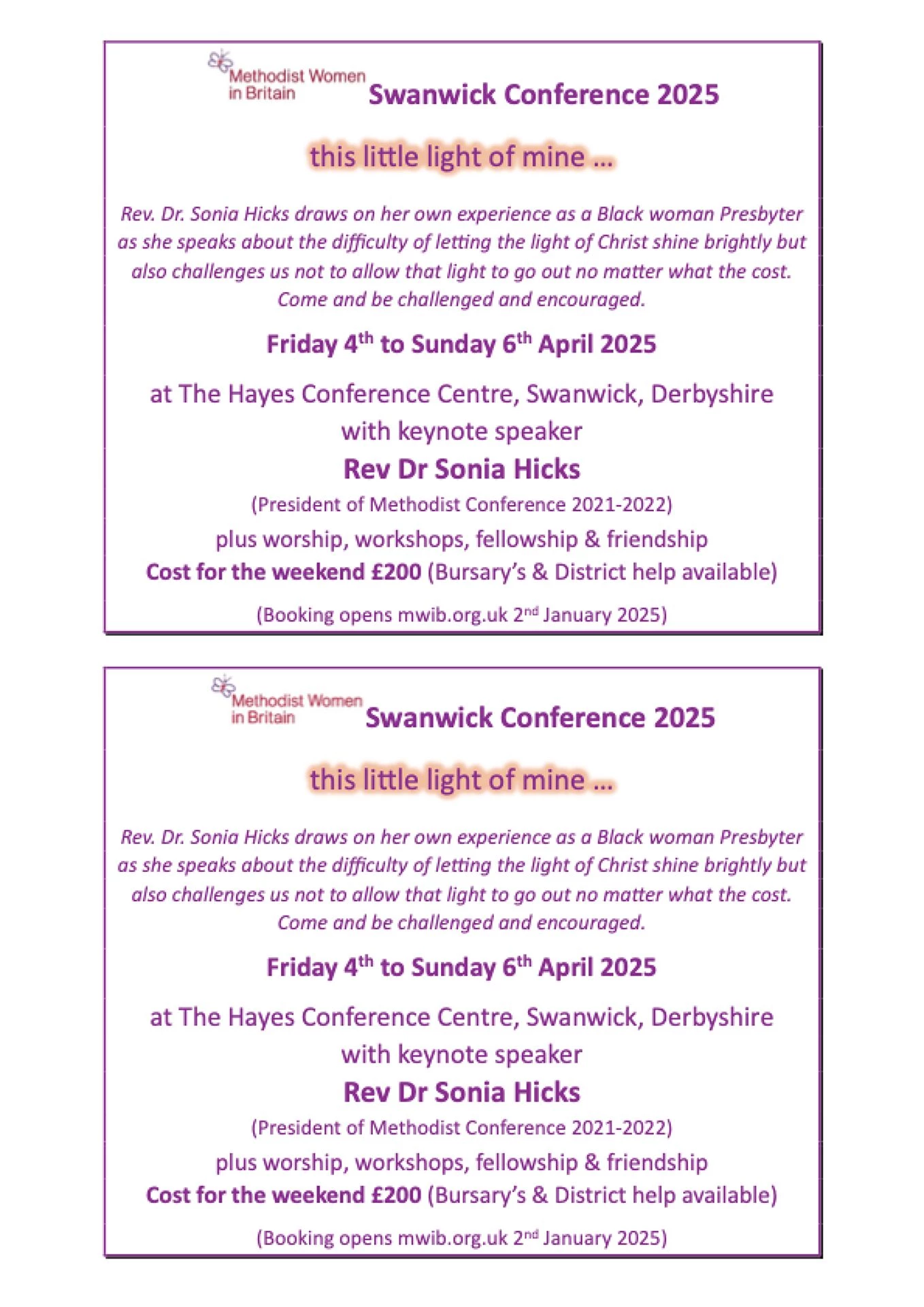 swanwick conference flyer 2025