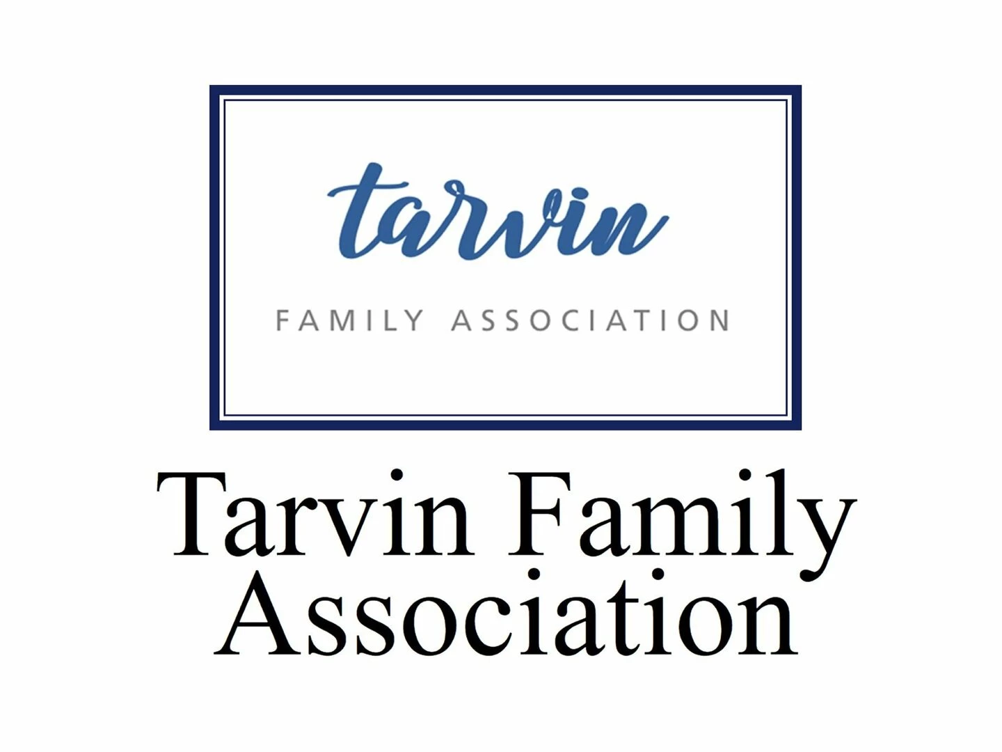 tarvin family association logo 4x3