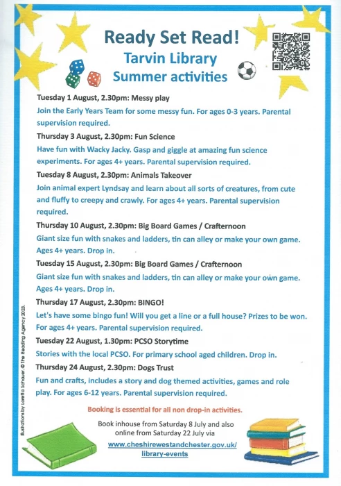 tarvin library summer activities 2023 photoscan