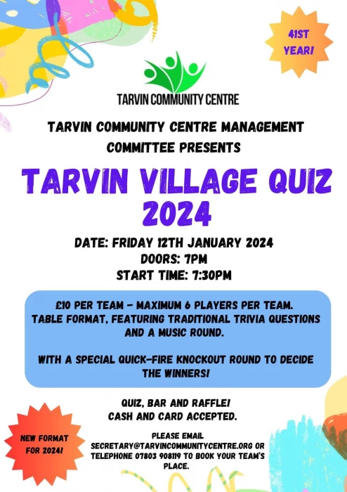 tarvin village quiz