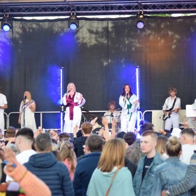 the abba reunion tribute show on stage  1