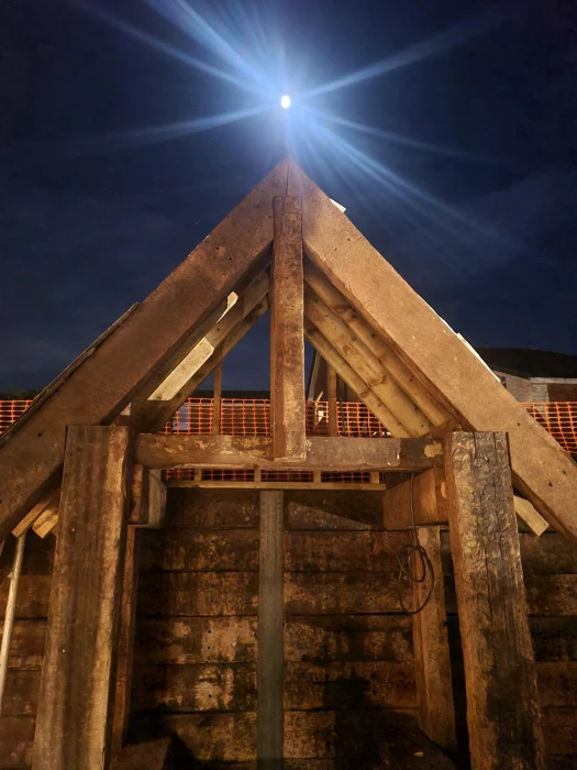 the stable at night